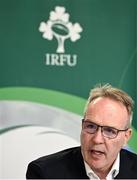 10 May 2023; IRFU Chief Executing Officer Kevin Potts during the IRFU Women In Rugby press briefing at the IRFU High Performance Centre at the Sport Ireland Campus in Dublin. Photo by David Fitzgerald/Sportsfile