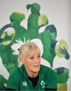 10 May 2023; IRFU Head of Equity, Diversity and Inclusivity Anne Marie Hughes during the IRFU Women In Rugby press briefing at the IRFU High Performance Centre at the Sport Ireland Campus in Dublin. Photo by David Fitzgerald/Sportsfile