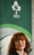 10 May 2023; Chair of the Women's Subcommittee Fiona Steed during the IRFU Women In Rugby press briefing at the IRFU High Performance Centre at the Sport Ireland Campus in Dublin. Photo by David Fitzgerald/Sportsfile