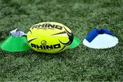 10 May 2023; A sponge ball during a Leinster Rugby Inclusion Rugby open day at Energia Park in Dublin. Photo by Piaras Ó Mídheach/Sportsfile