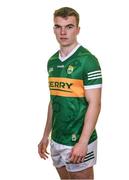 20 April 2023; Dylan Casey poses for a portrait during a Kerry football squad portrait session at Fitzgerald Stadium in Killarney, Kerry. Photo by Brendan Moran/Sportsfile
