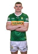 20 April 2023; Diarmuid O'Connor poses for a portrait during a Kerry football squad portrait session at Fitzgerald Stadium in Killarney, Kerry. Photo by Brendan Moran/Sportsfile