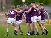 10 May 2023; Wexford players celebrate after the oneills.com Leinster GAA Hurling U20 Championship Semi-Final match between Kilkenny and Wexford at UPMC Nowlan Park in Kilkenny. Photo by David Fitzgerald/Sportsfile