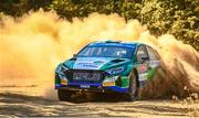 12 May 2023; Josh McErlean and John Rowan of Ireland in their Hyundai i20 during day two of the FIA World Rally Championship Portugal in Porto, Portugal. Photo by Philip Fitzpatrick/Sportsfile