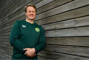 12 May 2023; Manager Colin O'Brien stands for a portrait during the Republic of Ireland U17's Squad Announcement at the FAI Headquarters in Abbotstown, Dublin. Photo by Ben McShane/Sportsfile