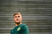 12 May 2023; Danny McGrath stands for a portrait during the Republic of Ireland U17's Squad Announcement at the FAI Headquarters in Abbotstown, Dublin. Photo by Ben McShane/Sportsfile