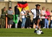 11 May 2023; Franziska Mbuyi of Germany during the Women's U16 International Friendly match between Republic of Ireland and Germany at St Kevins FC in Dublin. Photo by Tyler Miller/Sportsfile
