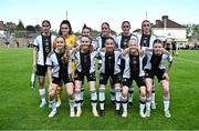 11 May 2023; The Germany squad before the Women's U16 International Friendly match between Republic of Ireland and Germany at St Kevins FC in Dublin. Photo by Tyler Miller/Sportsfile