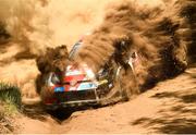 12 May 2023; Kalle Rovanpera and Jonne Halttunen in their Toyota GR Yaris Rally 1 during day two of the Vodafone FIA World Rally Championship in Porto, Portugal. Photo by Philip Fitzpatrick/Sportsfile