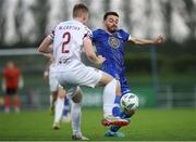 12 May 2023; Shane Griffin of Waterford in action against Michael McCarthy of Cobh Ramblers during the SSE Airtricity Men's First Division match between Waterford and Cobh Ramblers at the RSC in Waterford. Photo by Michael P Ryan/Sportsfile