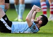 12 May 2023; Ryan Brennan of Drogheda United reacts after a missed chance during the SSE Airtricity Men's Premier Division match between St Patrick's Athletic and Drogheda United at Richmond Park in Dublin. Photo by Piaras Ó Mídheach/Sportsfile