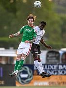 12 May 2023; Ruairi Keating of Cork City in action against Wasiri Williams of Dundalk during the SSE Airtricity Men's Premier Division match between Dundalk and Cork City at Oriel Park in Dundalk, Louth. Photo by Ramsey Cardy/Sportsfile