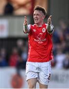 12 May 2023; Chris Forrester of St Patrick's Athletic reacts during the SSE Airtricity Men's Premier Division match between St Patrick's Athletic and Drogheda United at Richmond Park in Dublin. Photo by Piaras Ó Mídheach/Sportsfile