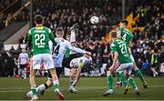 12 May 2023; Patrick Hoban of Dundalk shoots at goal during the SSE Airtricity Men's Premier Division match between Dundalk and Cork City at Oriel Park in Dundalk, Louth. Photo by Ramsey Cardy/Sportsfile