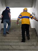 13 May 2023; Two Clare supporters arrive for the Munster GAA Hurling Senior Championship Round 3 match between Waterford and Clare at FBD Semple Stadium in Thurles, Tipperary. Photo by Ray McManus/Sportsfile