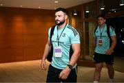 13 May 2023; Robbie Henshaw of Leinster arrives before the United Rugby Championship Semi-Final match between Leinster and Munster at the Aviva Stadium in Dublin. Photo by Harry Murphy/Sportsfile