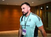 13 May 2023; Rónan Kelleher of Leinster arrives before the United Rugby Championship Semi-Final match between Leinster and Munster at the Aviva Stadium in Dublin. Photo by Harry Murphy/Sportsfile