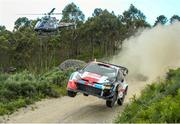 13 May 2023; Takamoto Katsuta and Aaron Johnston in their Toyota GR Yaris Rall during day three of the FIA World Rally Championship Portugal in Porto, Portugal. Photo by Philip Fitzpatrick/Sportsfile