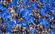 13 May 2023; Leinster supporters during the United Rugby Championship Semi-Final match between Leinster and Munster at the Aviva Stadium in Dublin. Photo by Seb Daly/Sportsfile