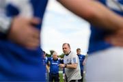 13 May 2023; Cavan manager Mickey Graham speaks to his players after the Tailteann Cup Group 1 Round 1 match between Cavan and Laois at Kingspan Breffni in Cavan. Photo by Stephen McCarthy/Sportsfile