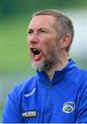 13 May 2023; Laois manager Billy Sheehan during the Tailteann Cup Group 1 Round 1 match between Cavan and Laois at Kingspan Breffni in Cavan. Photo by Stephen McCarthy/Sportsfile