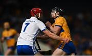 13 May 2023; Tony Kelly of Clare is tackled by Jack Fagan of Waterford during the Munster GAA Hurling Senior Championship Round 3 match between Waterford and Clare at FBD Semple Stadium in Thurles, Tipperary. Photo by Eóin Noonan/Sportsfile