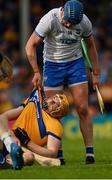 13 May 2023; Austin Gleeson of Waterford tussles with David Fitzgerald of Clare during the Munster GAA Hurling Senior Championship Round 3 match between Waterford and Clare at FBD Semple Stadium in Thurles, Tipperary. Photo by Eóin Noonan/Sportsfile