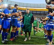13 May 2023; Connacht players walk from the pitch after the United Rugby Championship Semi-Final match between Stormers and Connacht at DHL Stadium in Cape Town, South Africa. Photo by Ashley Vlotman/Sportsfile