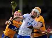 13 May 2023; Neil Montgomery of Waterford is tackled by John Conlon, left, and David Fitzgerald of Clare during the Munster GAA Hurling Senior Championship Round 3 match between Waterford and Clare at FBD Semple Stadium in Thurles, Tipperary. Photo by Ray McManus/Sportsfile