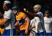 13 May 2023; Dessie Hutchinson of Waterford tussles with Rory Hayes of Clare during the Munster GAA Hurling Senior Championship Round 3 match between Waterford and Clare at FBD Semple Stadium in Thurles, Tipperary. Photo by Eóin Noonan/Sportsfile