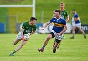 13 May 2023; Jack O'Connor of Meath in action against Colman Kennedy of Tipperary during the Tailteann Cup Group 2 Round 1 match between Meath and Tipperary at Páirc Tailteann in Navan, Meath. Photo by Tyler Miller/Sportsfile