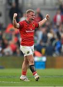 13 May 2023; Craig Casey of Munster celebrates after his side's victory in the United Rugby Championship Semi-Final match between Leinster and Munster at the Aviva Stadium in Dublin. Photo by Seb Daly/Sportsfile