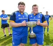 13 May 2023; Leinster players Robert Farrell and Sean Arrowsmith from Dundalk RFC after the Interprovincial Juniors match between Leinster and Munster at Waterford City RFC in Waterford. Photo by Matt Browne/Sportsfile
