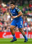 13 May 2023; Michael Ala'alatoa of Leinster during the United Rugby Championship Semi-Final match between Leinster and Munster at the Aviva Stadium in Dublin. Photo by Brendan Moran/Sportsfile