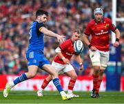 13 May 2023; Harry Byrne of Leinster during the United Rugby Championship Semi-Final match between Leinster and Munster at the Aviva Stadium in Dublin. Photo by Brendan Moran/Sportsfile