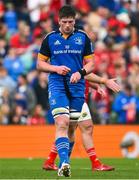 13 May 2023; Joe McCarthy of Leinster after his side's loss in the United Rugby Championship Semi-Final match between Leinster and Munster at the Aviva Stadium in Dublin. Photo by Brendan Moran/Sportsfile