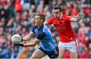 14 May 2023; Con O'Callaghan of Dublin in action against Tommy Durnin of Louth during the Leinster GAA Football Senior Championship Final match between Dublin and Louth at Croke Park in Dublin. Photo by Seb Daly/Sportsfile