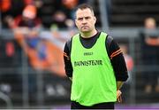 14 May 2023; Armagh manager Shane McCormack during the Ulster Ladies Football Senior Championship match between Armagh and Cavan at St Tiernach’s Park in Clones, Monaghan. Photo by Ramsey Cardy/Sportsfile