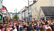 14 May 2023; Supporters walk down Fermanagh road before the Ulster GAA Football Senior Championship Final match between Armagh and Derry at St Tiernach’s Park in Clones, Monaghan. Photo by Harry Murphy/Sportsfile