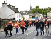 14 May 2023; Supporters make their way to the stadium before the Ulster GAA Football Senior Championship Final match between Armagh and Derry at St Tiernach’s Park in Clones, Monaghan. Photo by Harry Murphy/Sportsfile