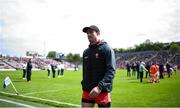 14 May 2023; Christopher McKaigue of Derry walks the pitch before the Ulster GAA Football Senior Championship Final match between Armagh and Derry at St Tiernach’s Park in Clones, Monaghan. Photo by Harry Murphy/Sportsfile