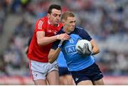 14 May 2023; Paul Mannion of Dublin in action against Tommy Durnin of Louth during the Leinster GAA Football Senior Championship Final match between Dublin and Louth at Croke Park in Dublin. Photo by Stephen Marken/Sportsfile