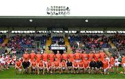 14 May 2023; The Armagh team before the Ulster GAA Football Senior Championship Final match between Armagh and Derry at St Tiernach’s Park in Clones, Monaghan. Photo by Ramsey Cardy/Sportsfile