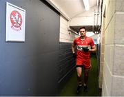 14 May 2023; Christopher McKaigue of Derry runs out before the Ulster GAA Football Senior Championship Final match between Armagh and Derry at St Tiernach’s Park in Clones, Monaghan. Photo by Harry Murphy/Sportsfile