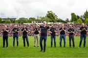 14 May 2023; Joe Brolly of the Derry 1998 Ulster Champions side during the Ulster GAA Football Senior Championship Final match between Armagh and Derry at St Tiernach’s Park in Clones, Monaghan. Photo by Harry Murphy/Sportsfile