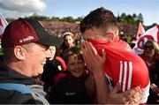14 May 2023; Shane McGuigan of Derry after his side's victory in the Ulster GAA Football Senior Championship Final match between Armagh and Derry at St Tiernach’s Park in Clones, Monaghan. Photo by Harry Murphy/Sportsfile