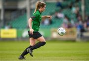 13 May 2023; Kate Mooney of Peamount United on her way to scoring her side’s first goal during the SSE Airtricity Women's Premier Division match between Treaty United and Peamount United at Markets Field in Limerick. Photo by Tom Beary/Sportsfile