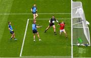 14 May 2023; Paul Mannion of Dublin, 13, scores his side's first goal during the Leinster GAA Football Senior Championship Final match between Dublin and Louth at Croke Park in Dublin. Photo by Seb Daly/Sportsfile