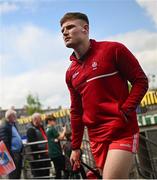 14 May 2023; Ethan Doherty of Derry before the Ulster GAA Football Senior Championship Final match between Armagh and Derry at St Tiernach’s Park in Clones, Monaghan. Photo by Ramsey Cardy/Sportsfile