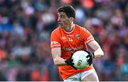 14 May 2023; Rory Grugan of Armagh during the Ulster GAA Football Senior Championship Final match between Armagh and Derry at St Tiernach’s Park in Clones, Monaghan. Photo by Ramsey Cardy/Sportsfile
